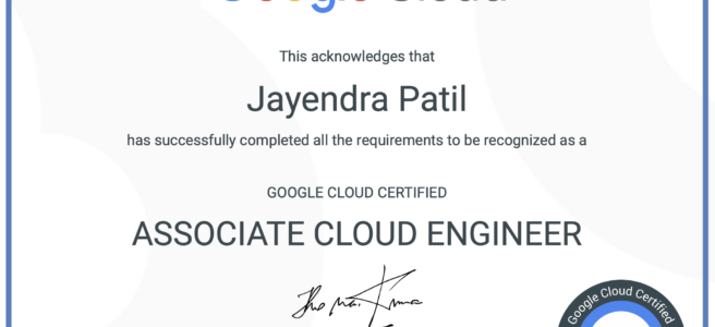 Google Cloud - Associate Cloud Engineer
