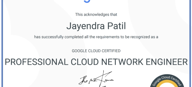Google Cloud - Professional Cloud Network Engineer Certification