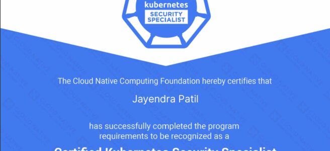 Certified Kubernetes Security Specialist Certificate