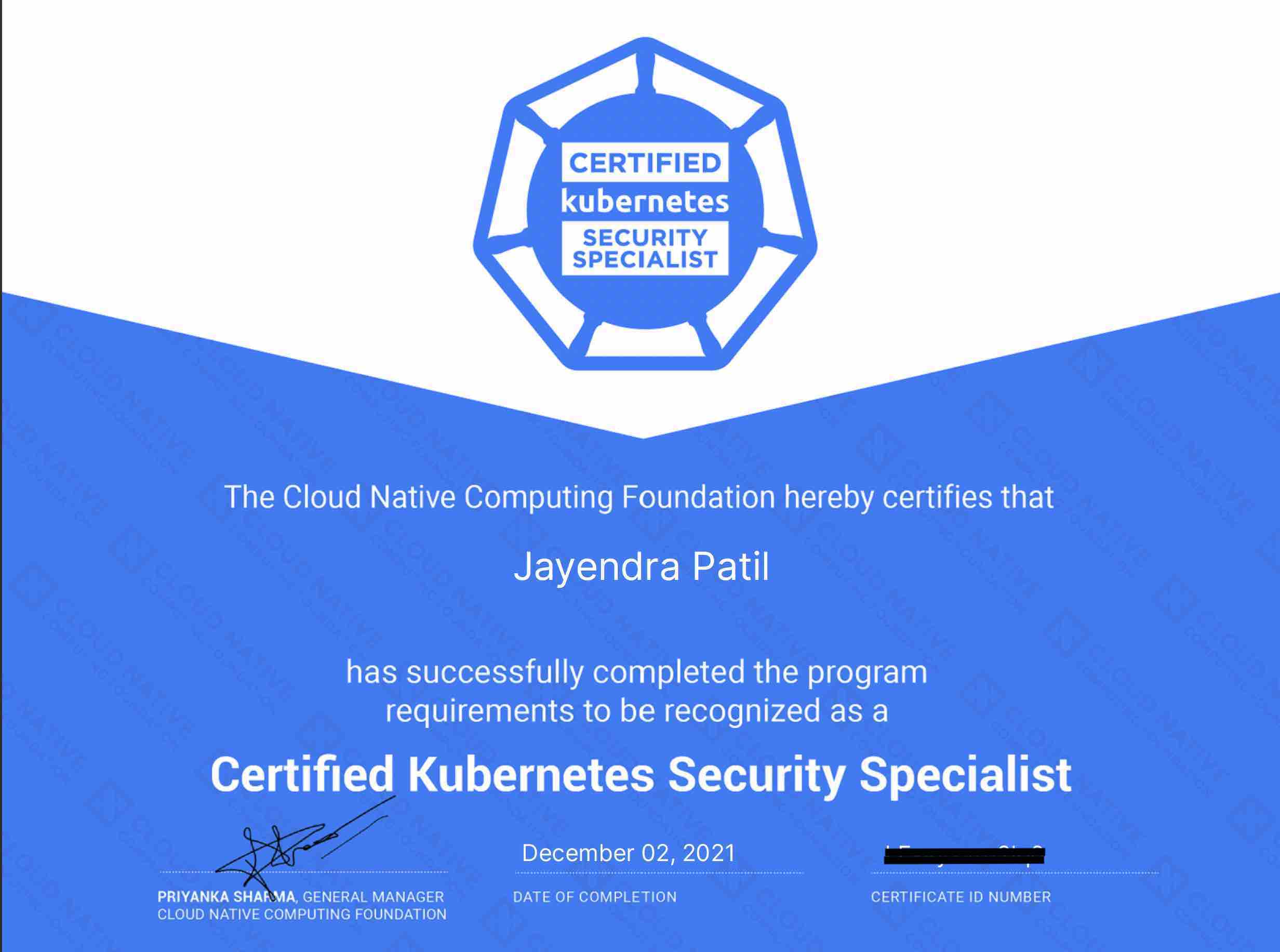 Certified Kubernetes Security Specialist CKS Learning Path